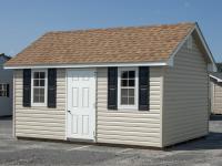 10x16 Cape Cod Style Vinyl Sided Storage Shed from Pine Creek Structures