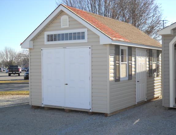 10'x16' Cape Cod Vinyl w/ Transom over the Doors 