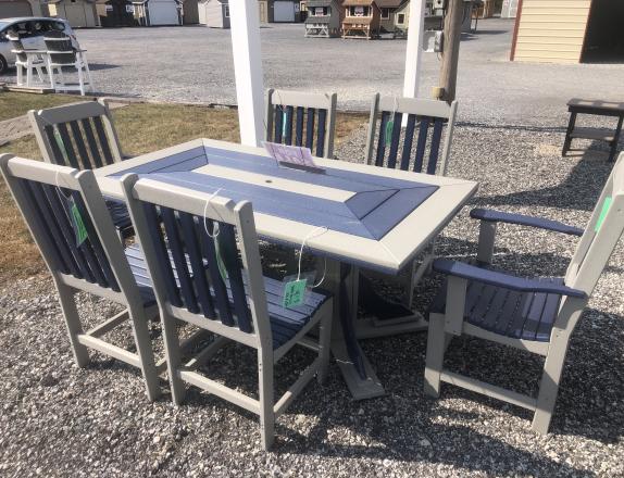 40"x70" table with 6 chairs